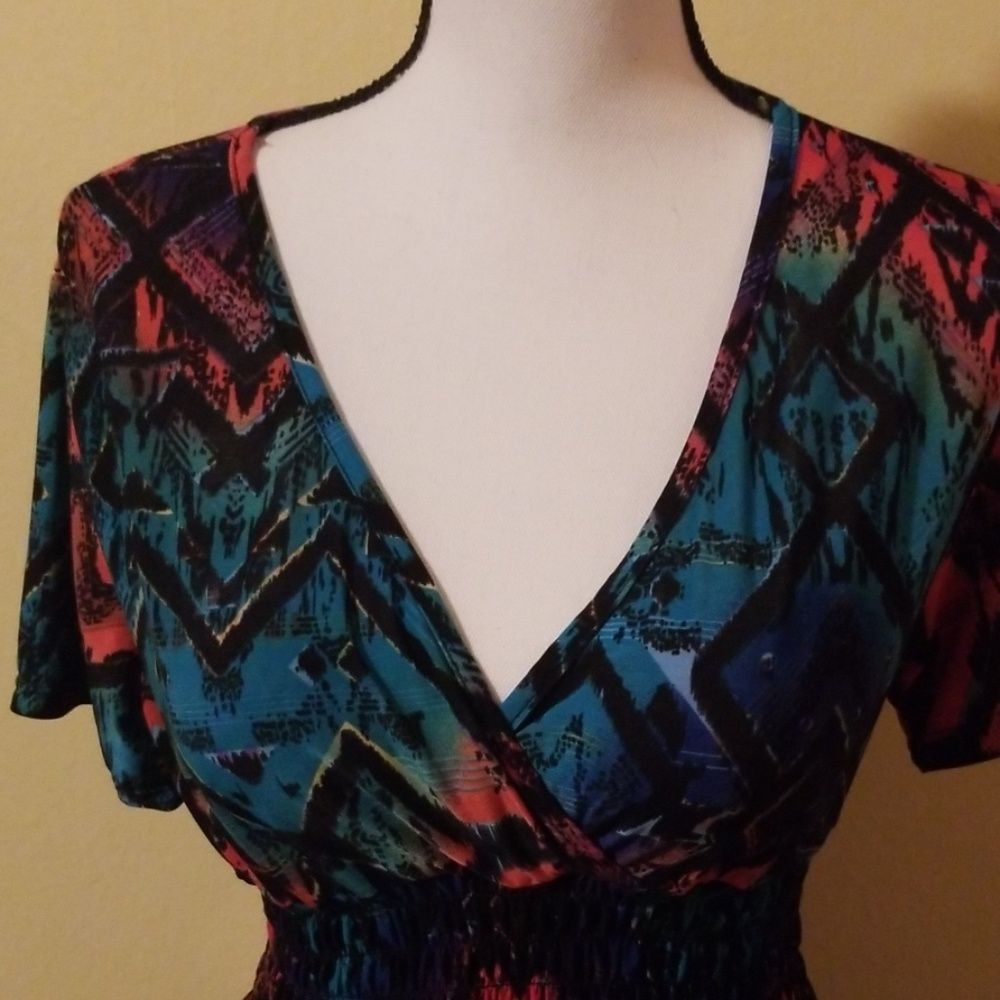 Multicolor long dress - Picture 3 of 4